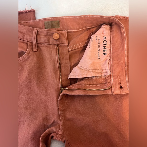 MOTHER The Hustler Ankle Fray in Coconut Shell size 24 - Picture 8 of 11